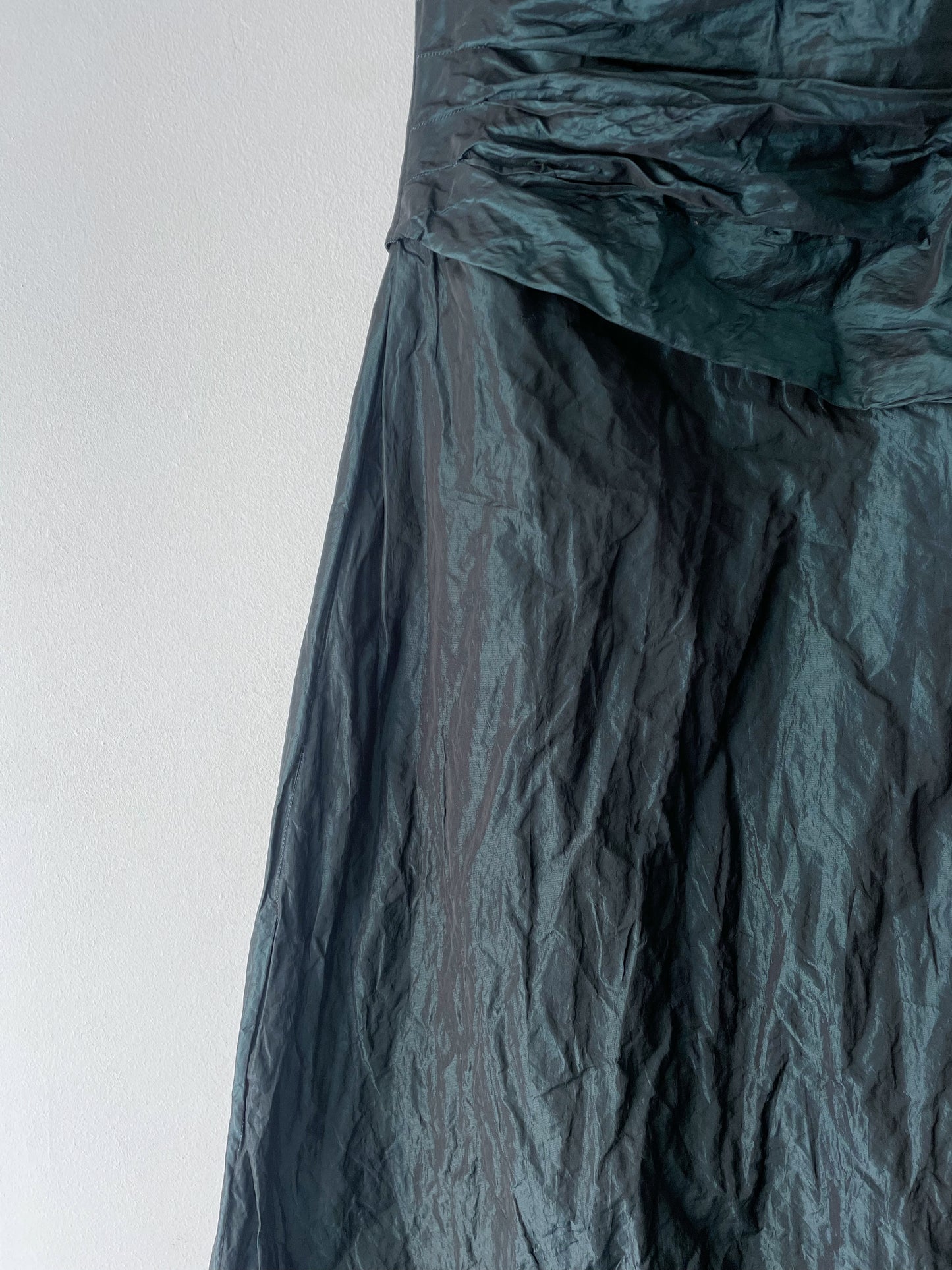 Strapless long dress.