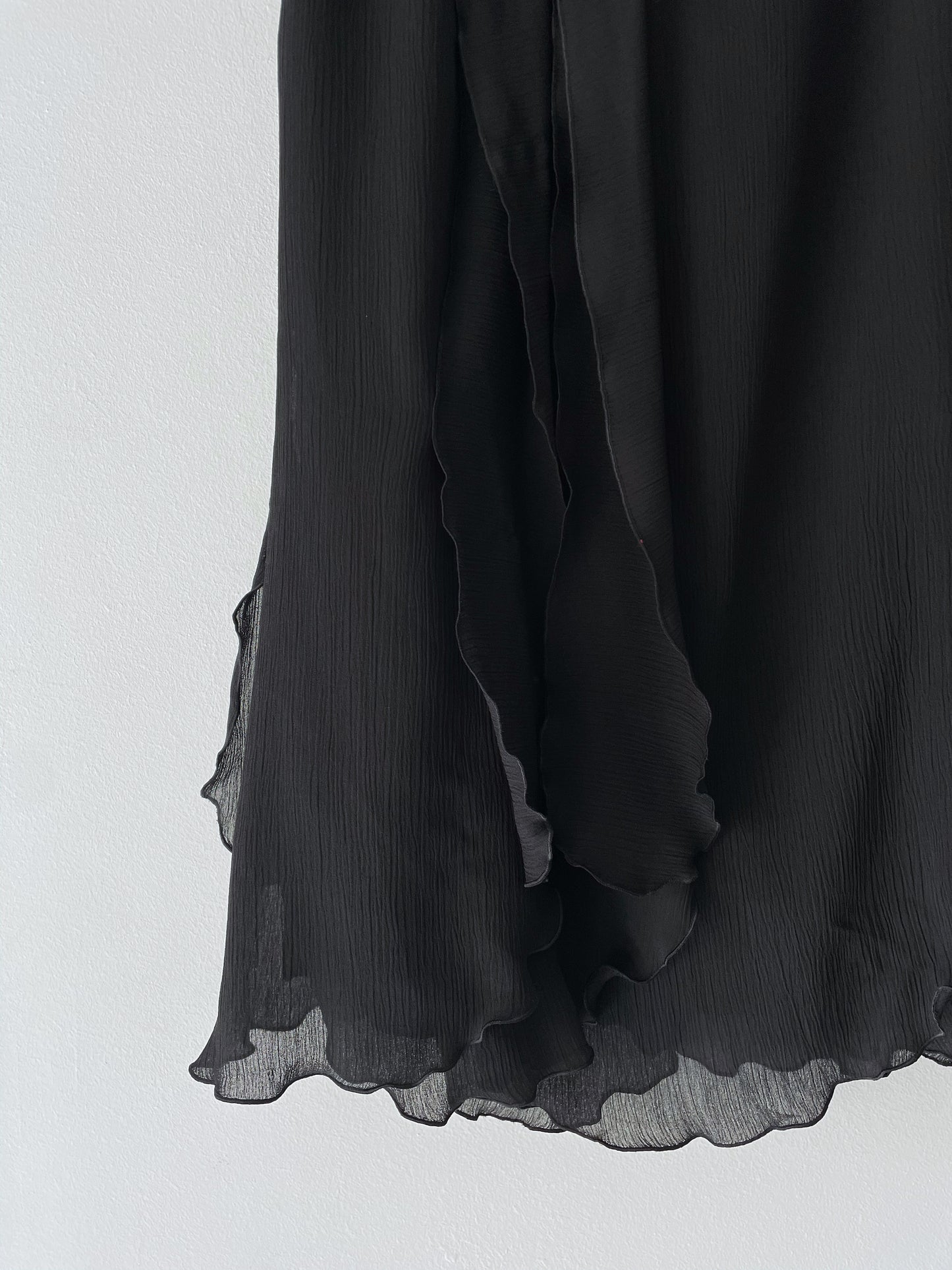 Layered skirt with a belt