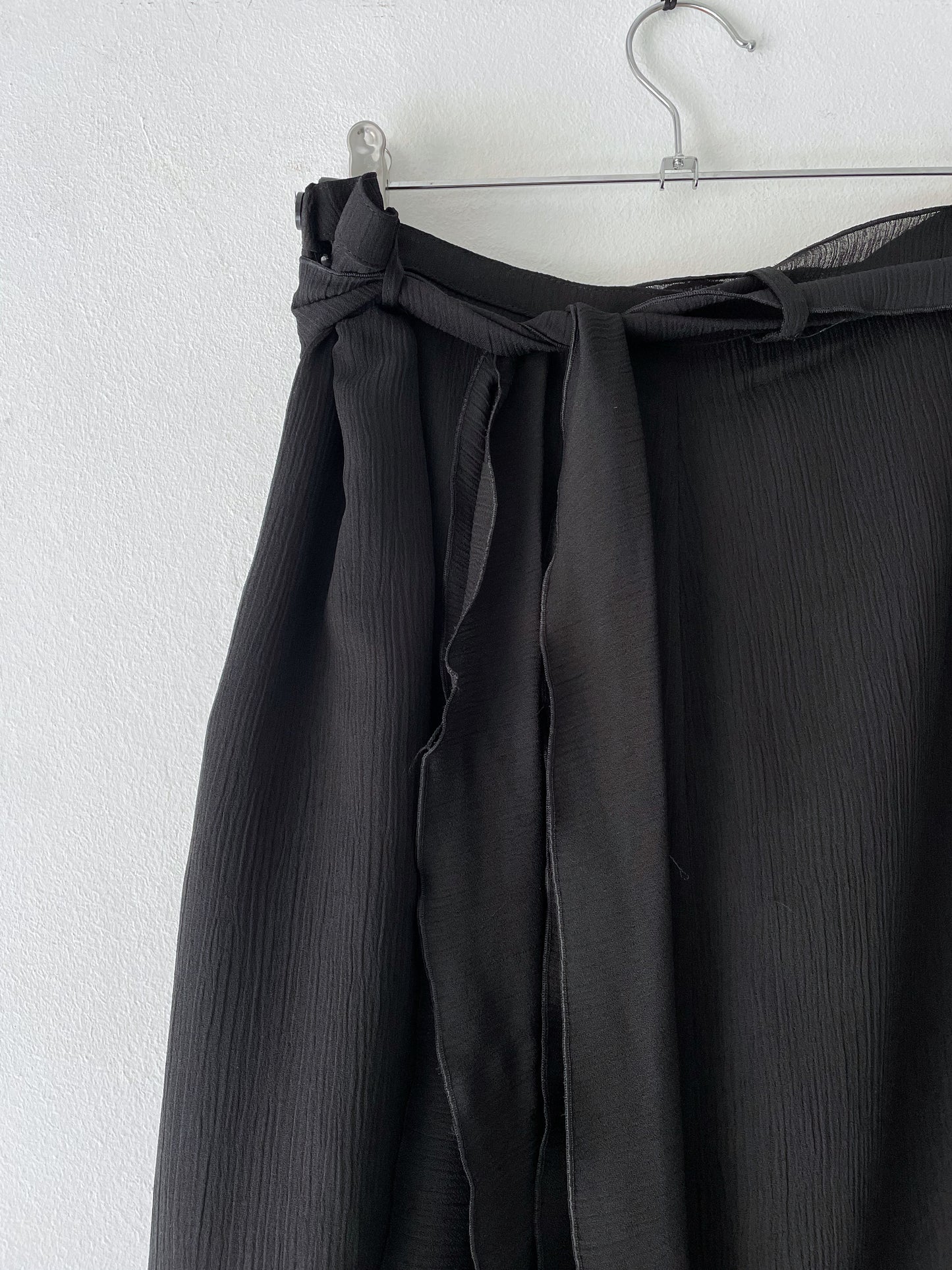 Layered skirt with a belt