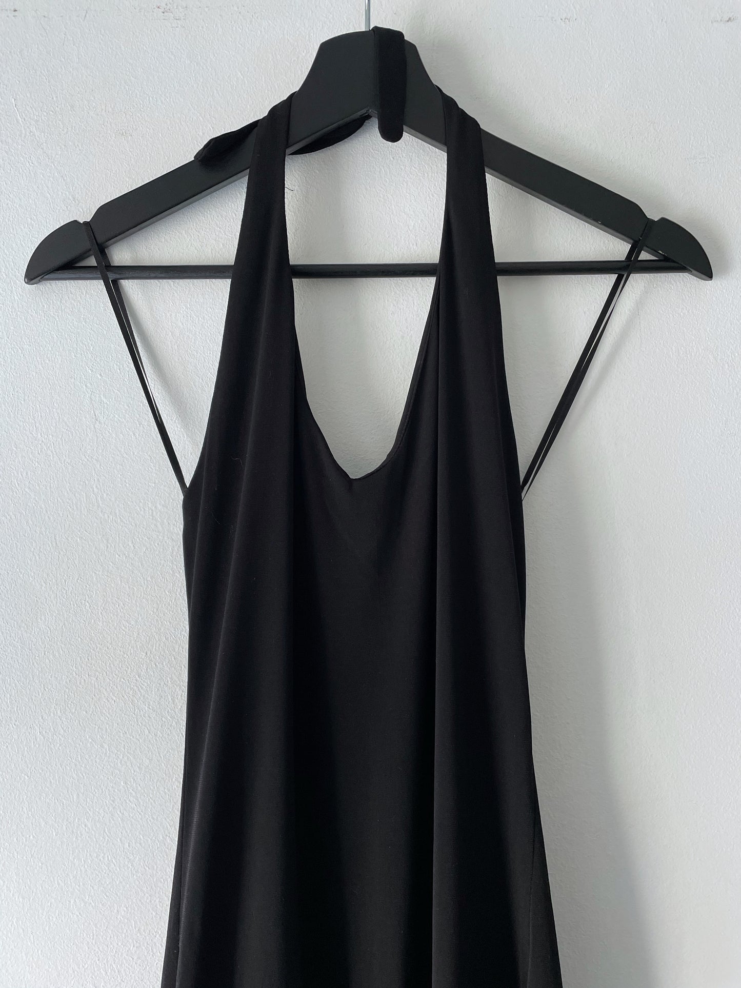 Asymmetrical halter neck dress