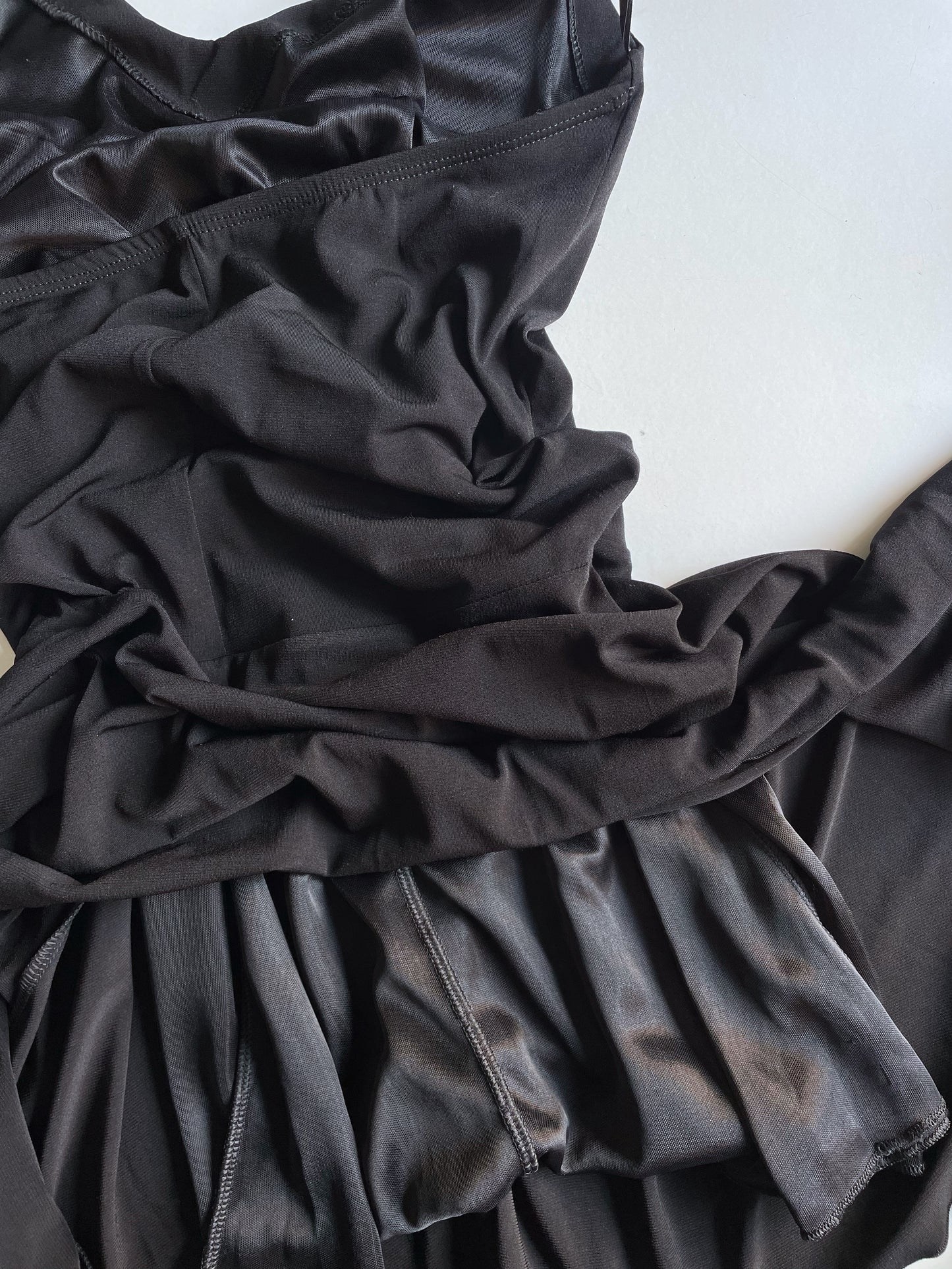 Asymmetrical halter neck dress